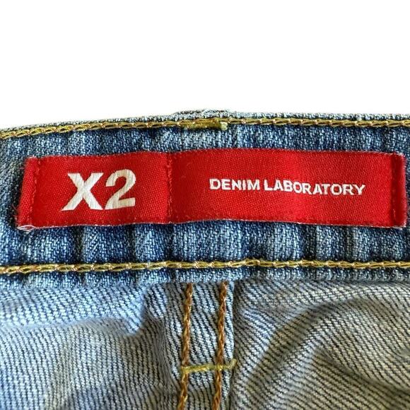 Express X2-W4 Low Rise Boot Leg Regular Fit Denim Jeans Womens 12 Casual - Picture 5 of 11